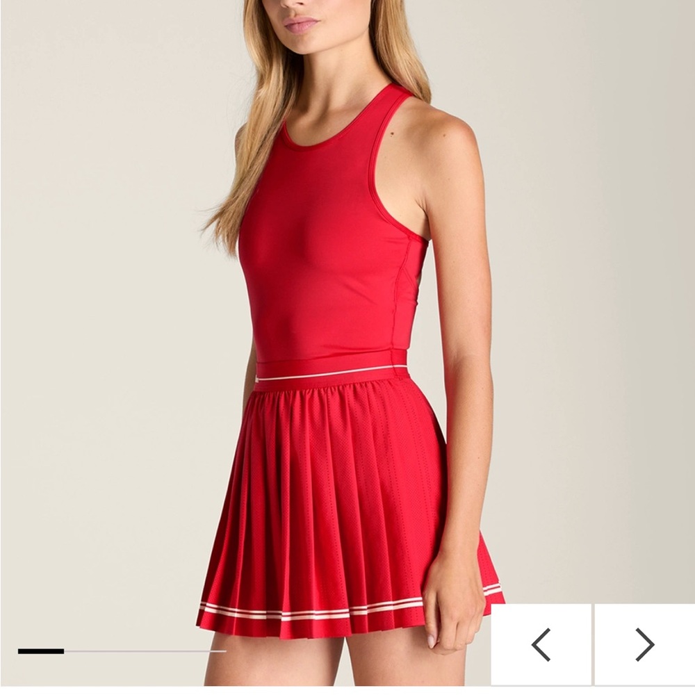 Wilson laser cut pleat tennis dress
